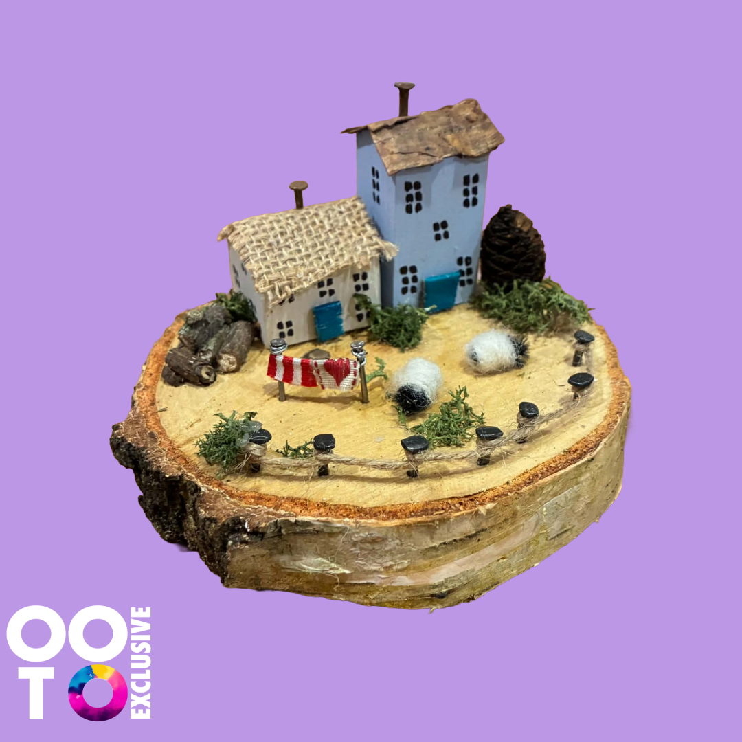 Handmade Small Wooden Country Cottages | Houses with Sheep
