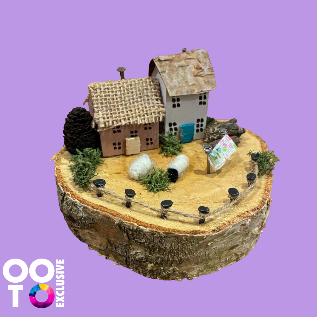 Handmade Small Wooden Country Cottages | Houses with Sheep
