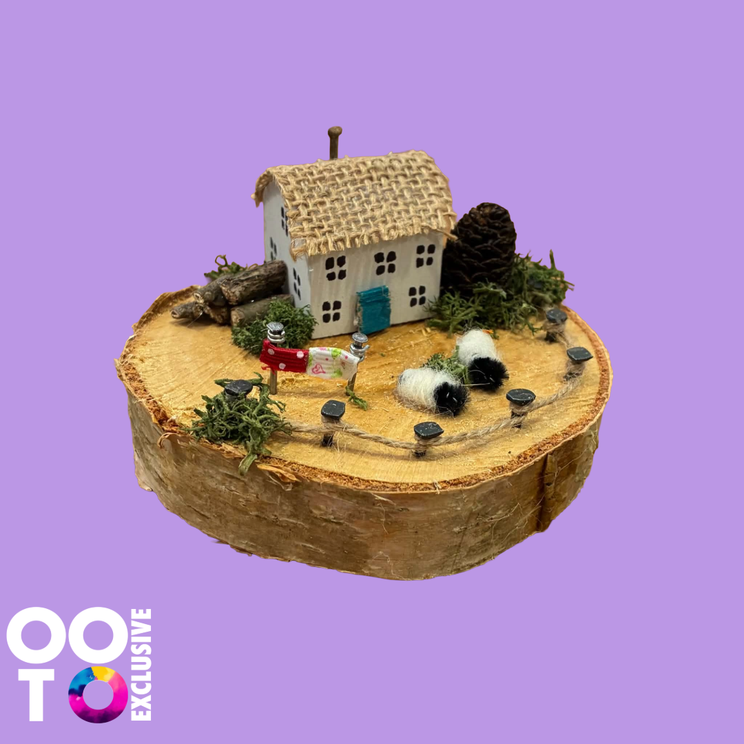 Handmade Small Wooden Country Cottages | Houses with Sheep