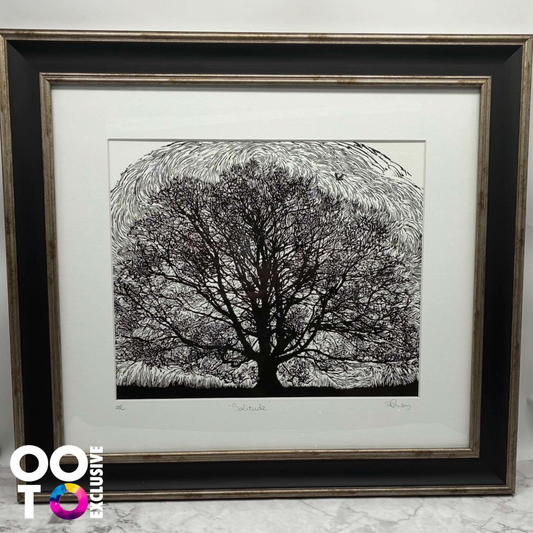Solitude | Variable Edition Framed Lino Print