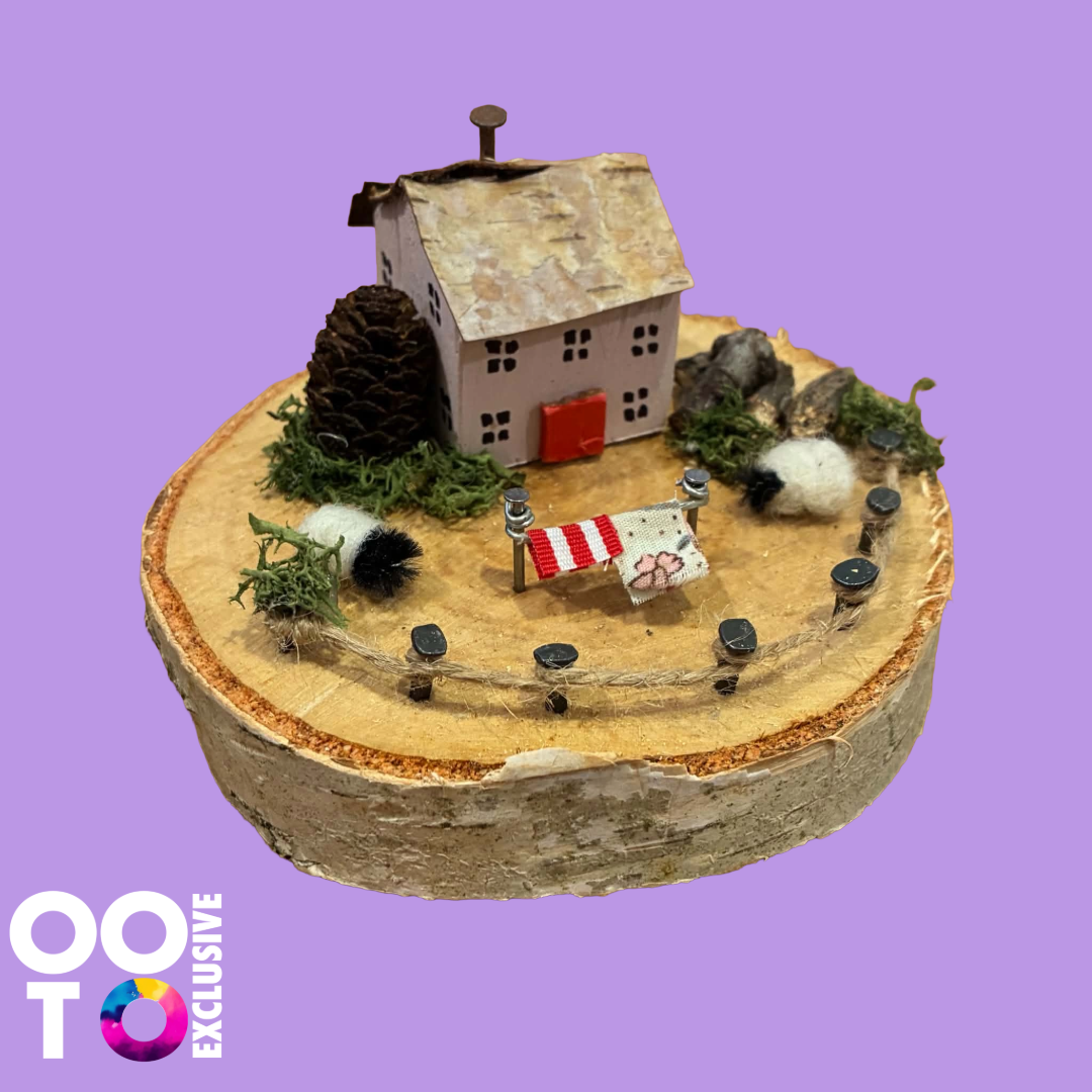 Handmade Small Wooden Country Cottages | Houses with Sheep