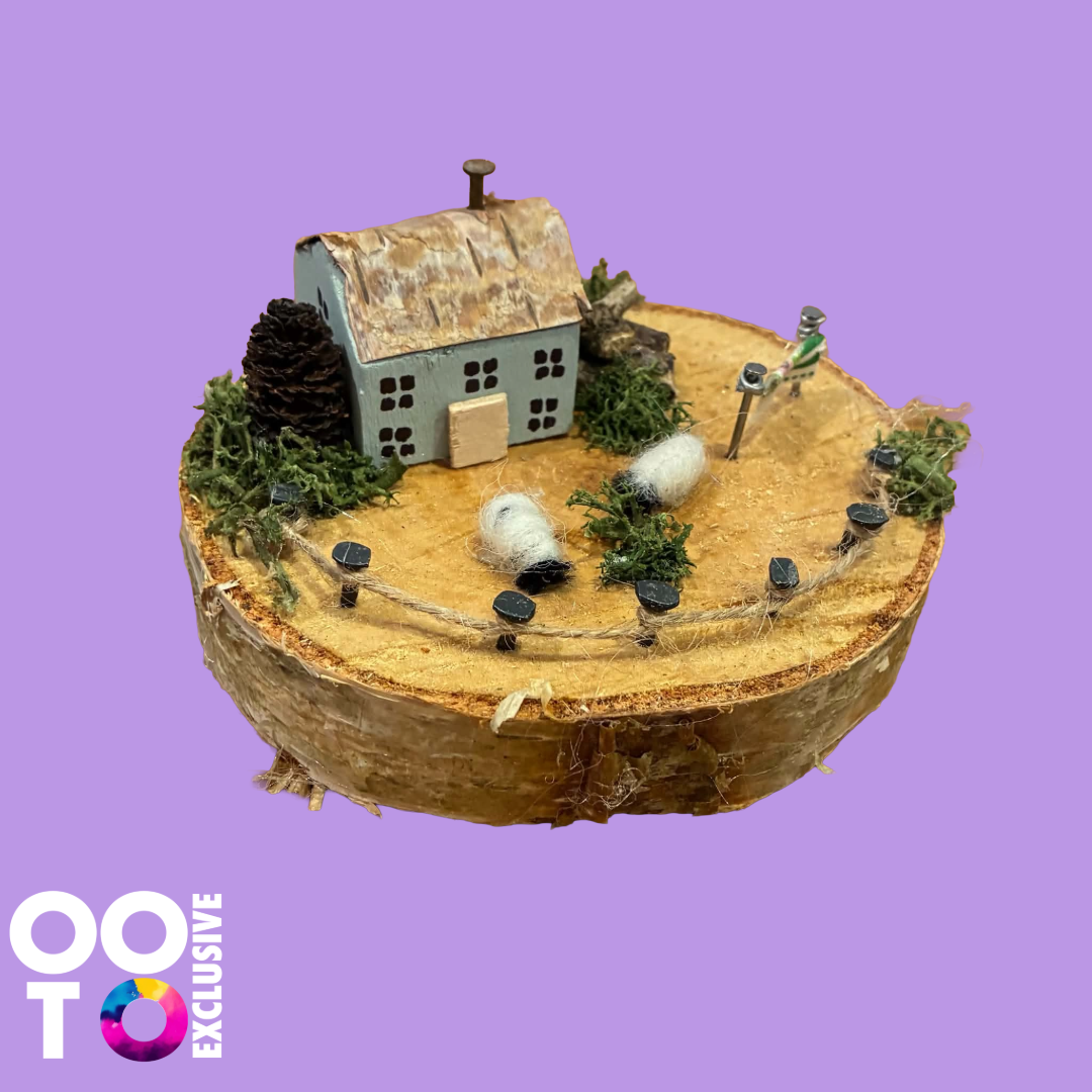 Handmade Small Wooden Country Cottages | Houses with Sheep