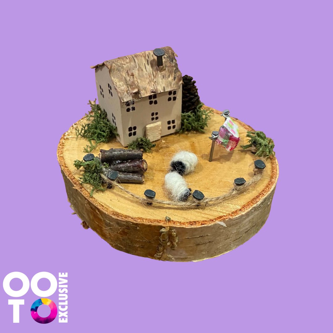 Handmade Small Wooden Country Cottages | Houses with Sheep