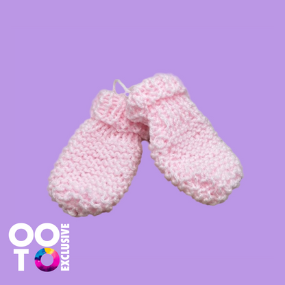 Hand Knitted Baby Hats, Mitts & Bootees | Various Colours
