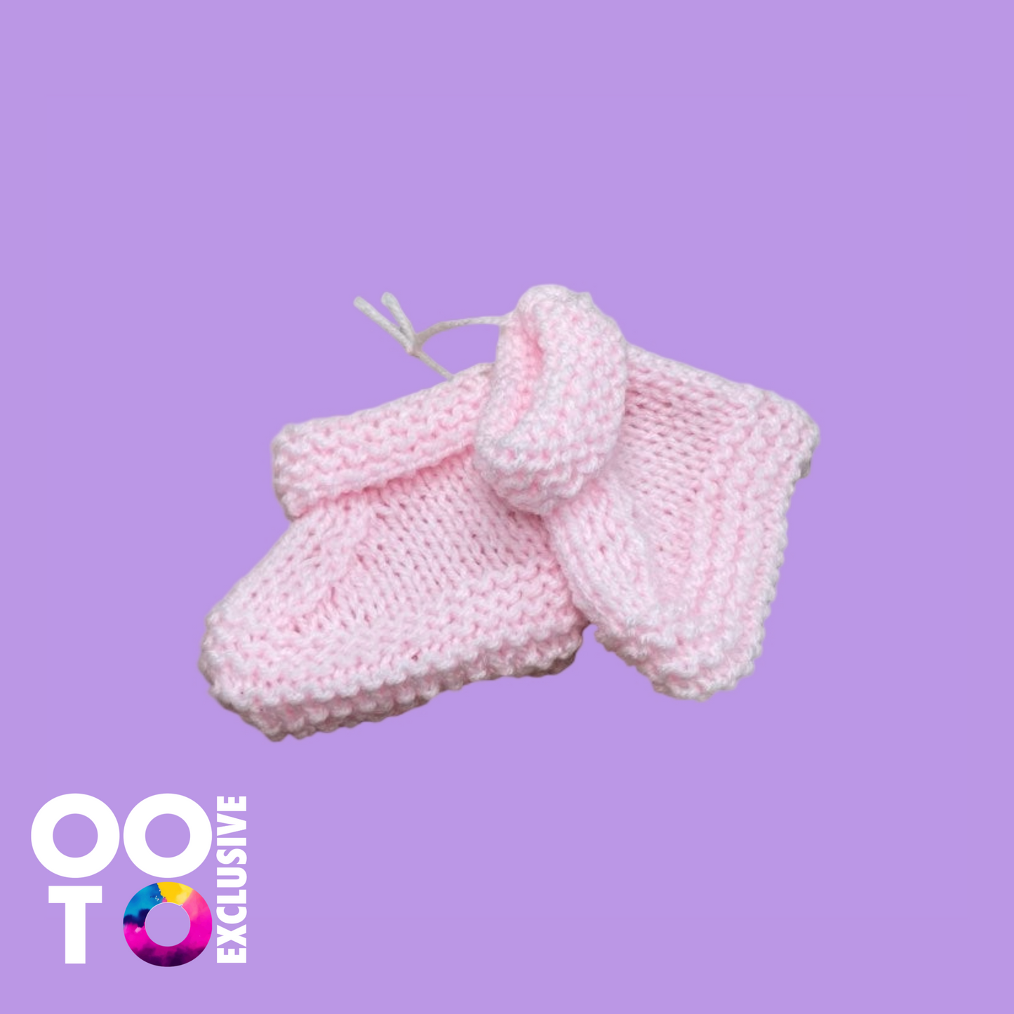 Hand Knitted Baby Hats, Mitts & Bootees | Various Colours