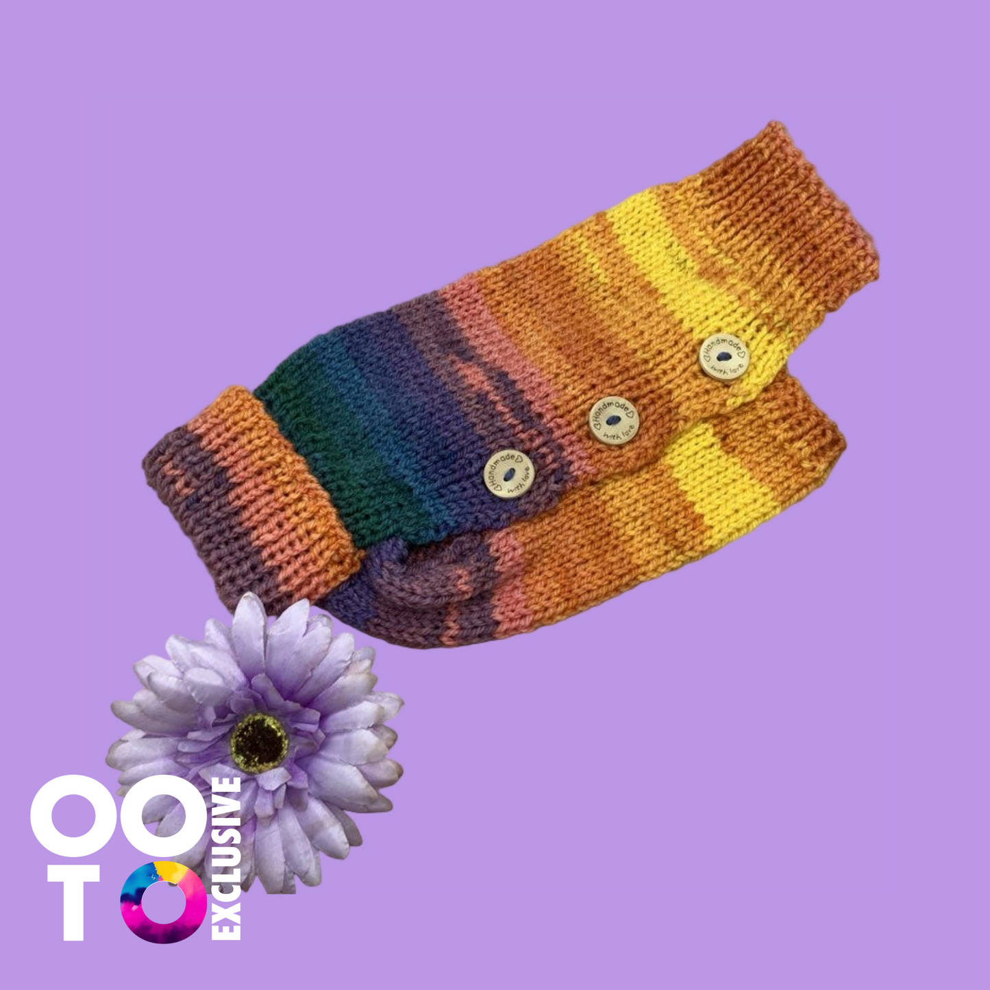 Hand Knitted Dog Coats | Extra Small with Button Fastenings | Ideal for Toy-Sized Dogs