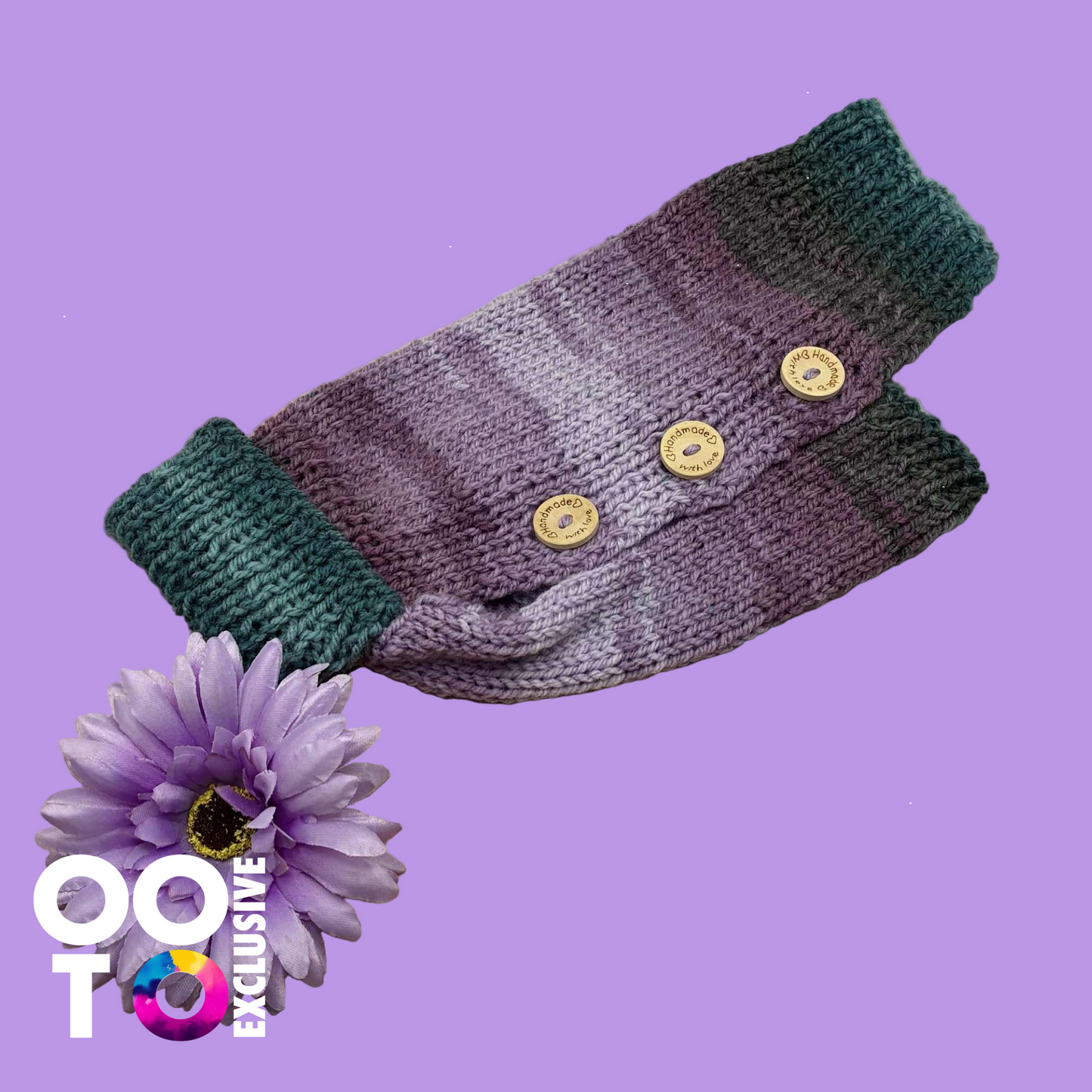 Hand Knitted Dog Coats | Extra Small with Button Fastenings | Ideal for Toy-Sized Dogs