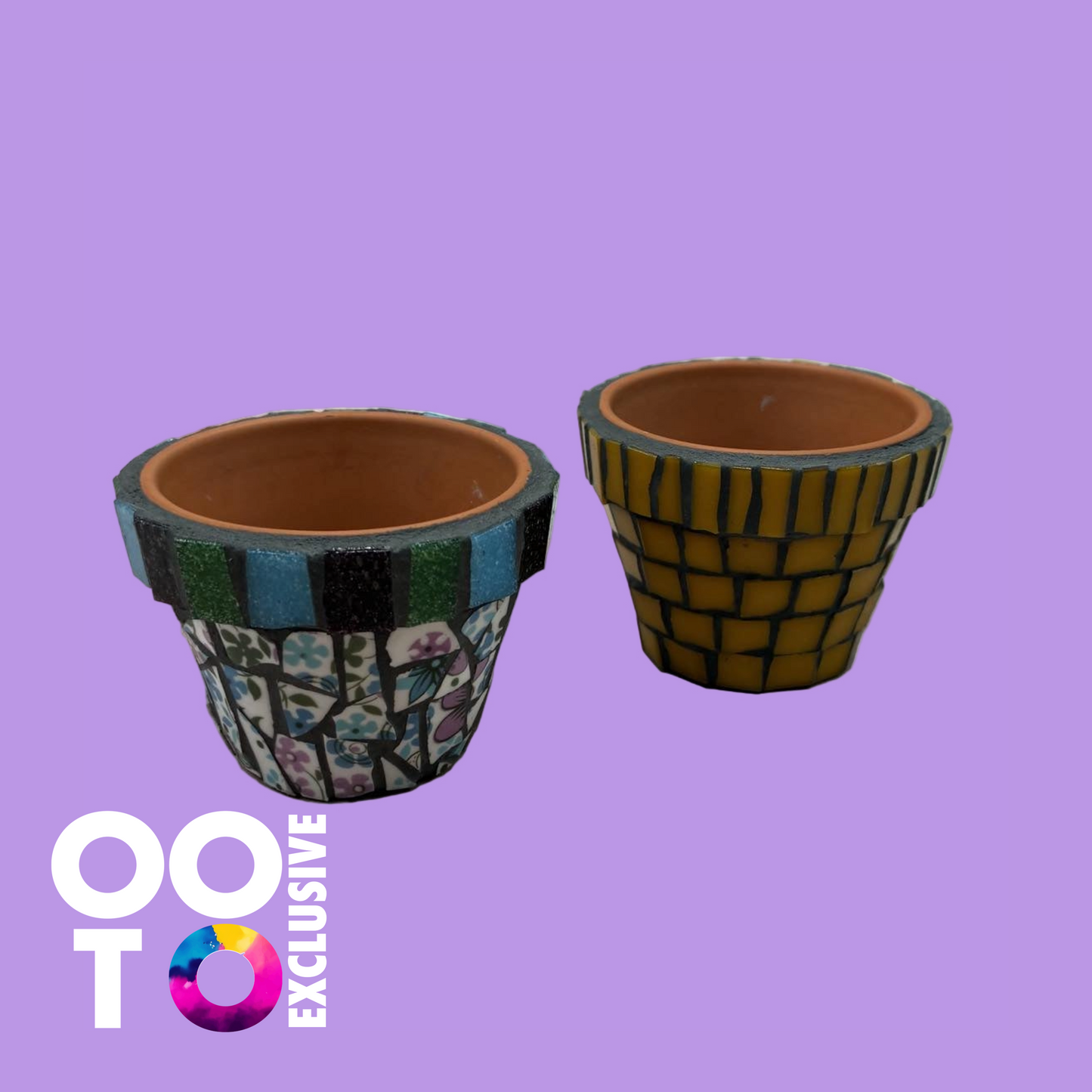 Mosaic Plant Pots | 3 Sizes