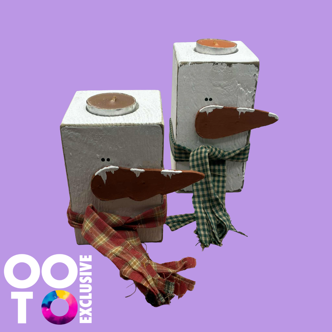 Snowmen Candle Holders | Various Sizes