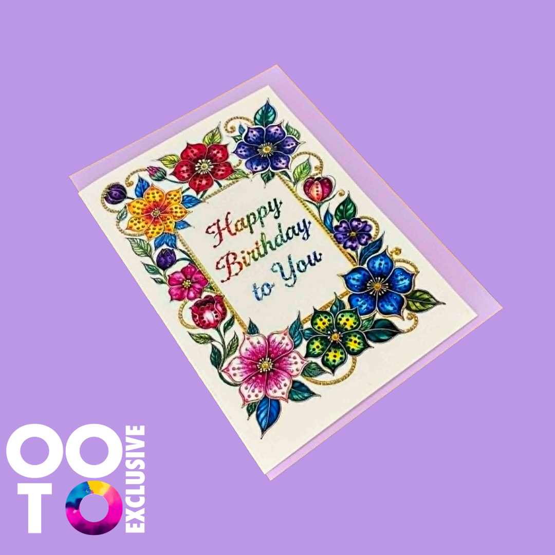 Birthday Cards with Rhinestone Crystals | Various Designs
