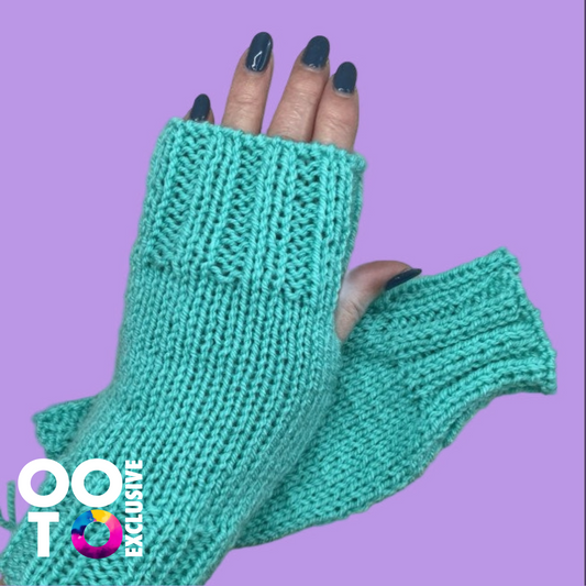 Handmade Acrylic Wool Adult Wrist Warmers | Various Colours