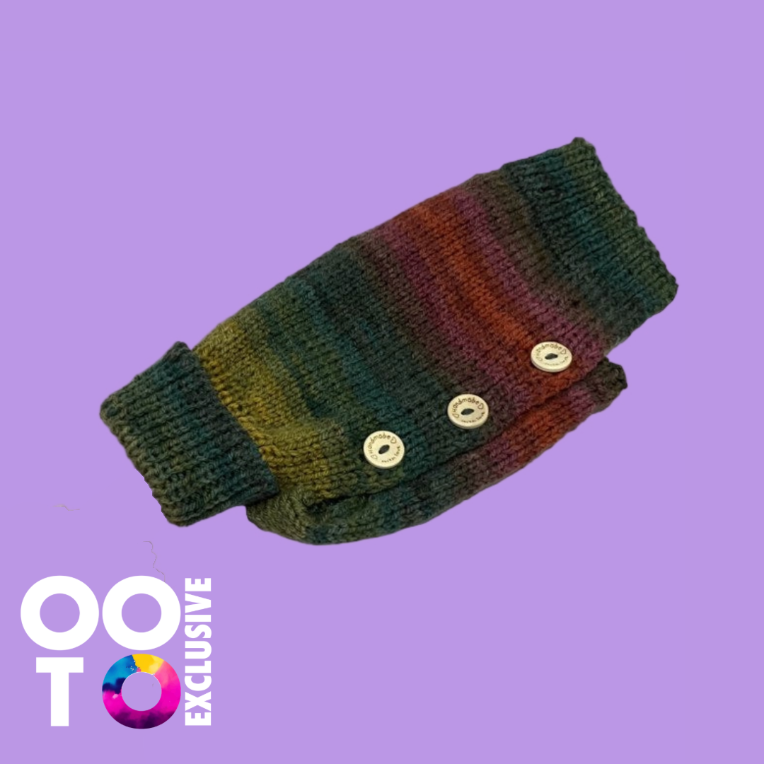 Hand Knitted Dog Coats | Extra Small with Button Fastenings | Ideal for Toy-Sized Dogs