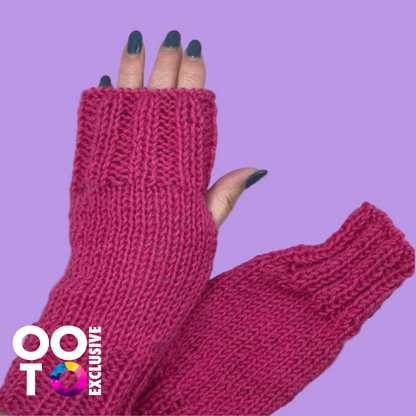 Handmade Adult Wrist Warmers | Acrylic Wool | Various Colours