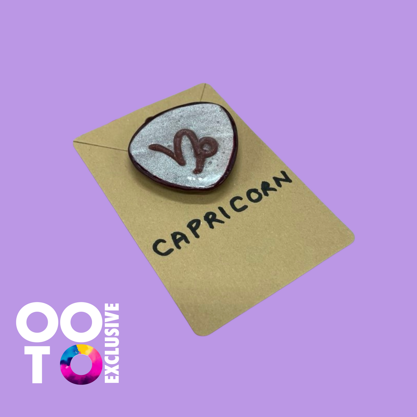 Polymer Clay Zodiac Brooches