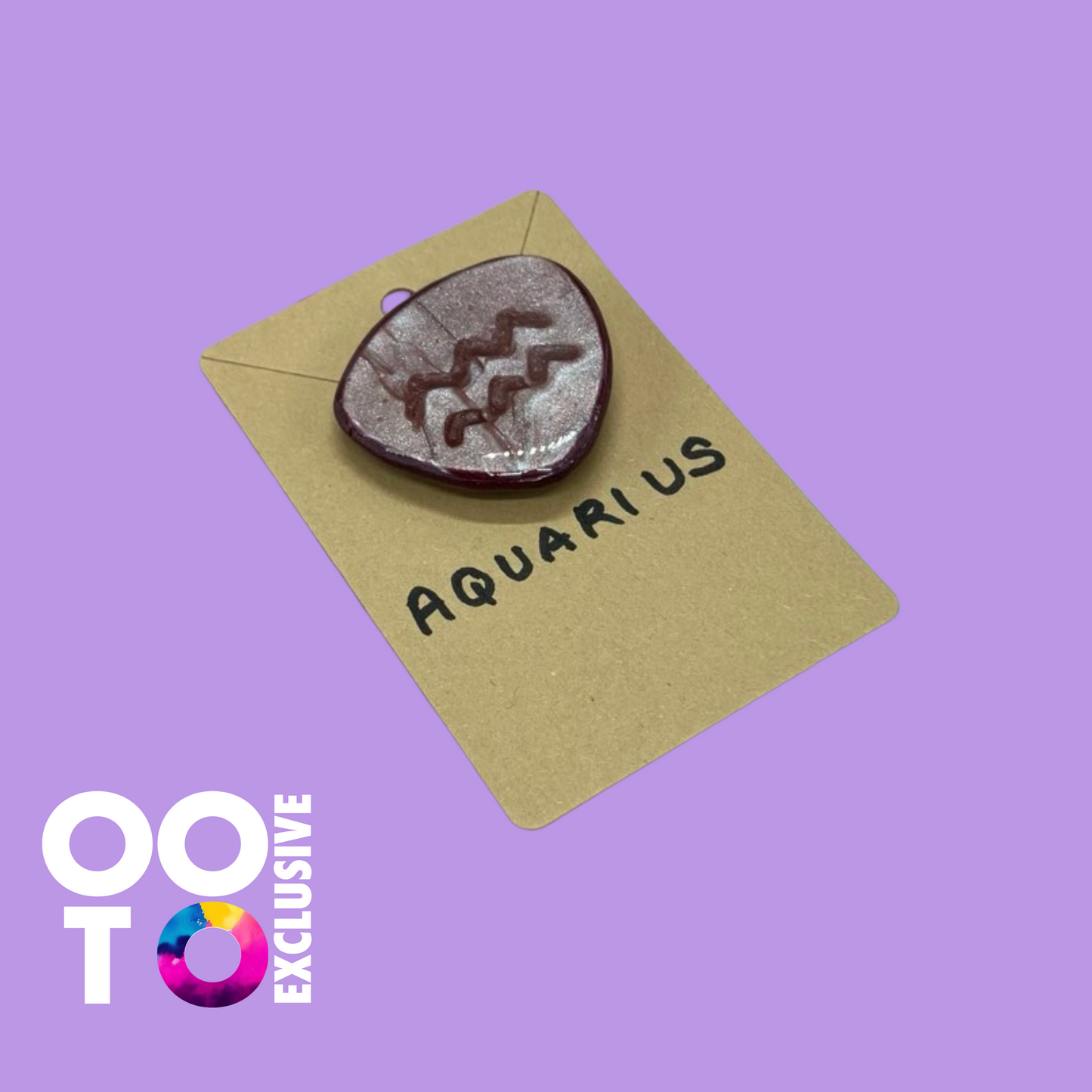 Polymer Clay Zodiac Brooches