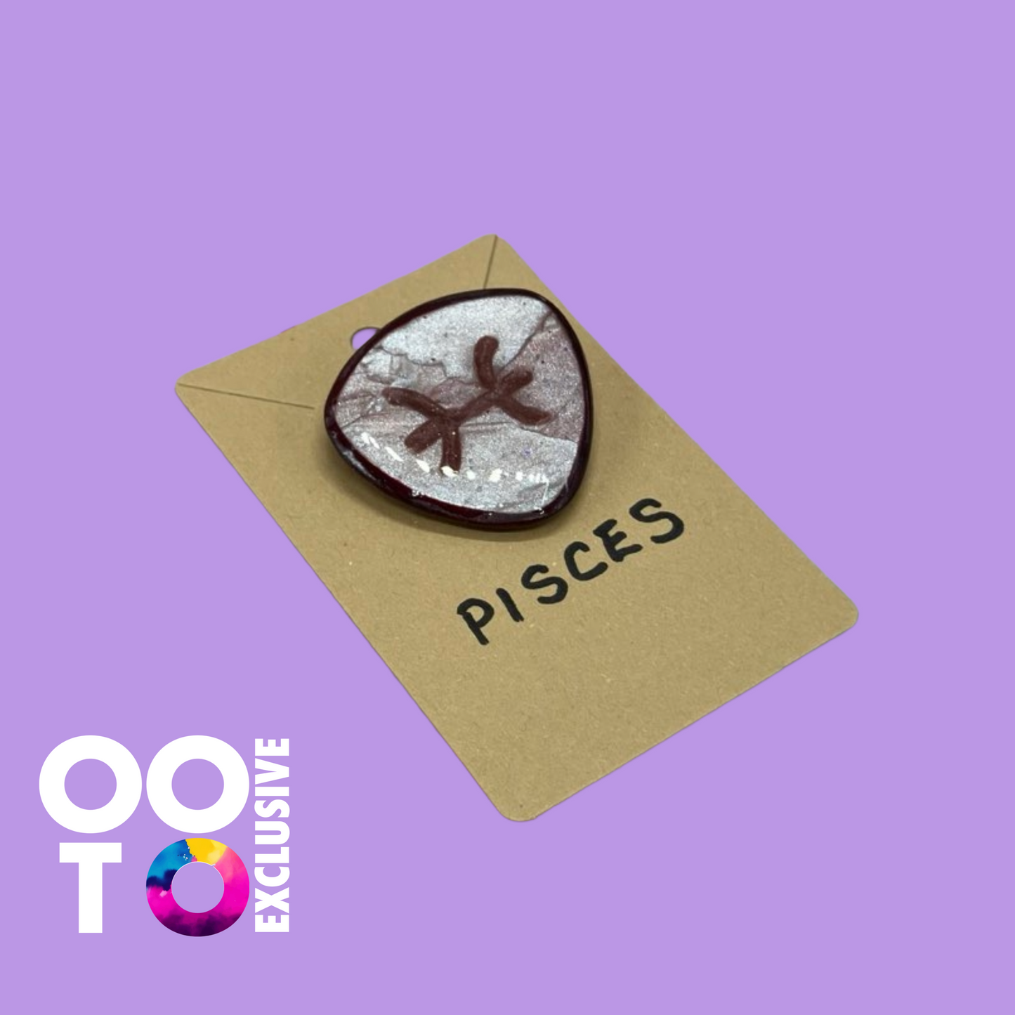 Polymer Clay Zodiac Brooches