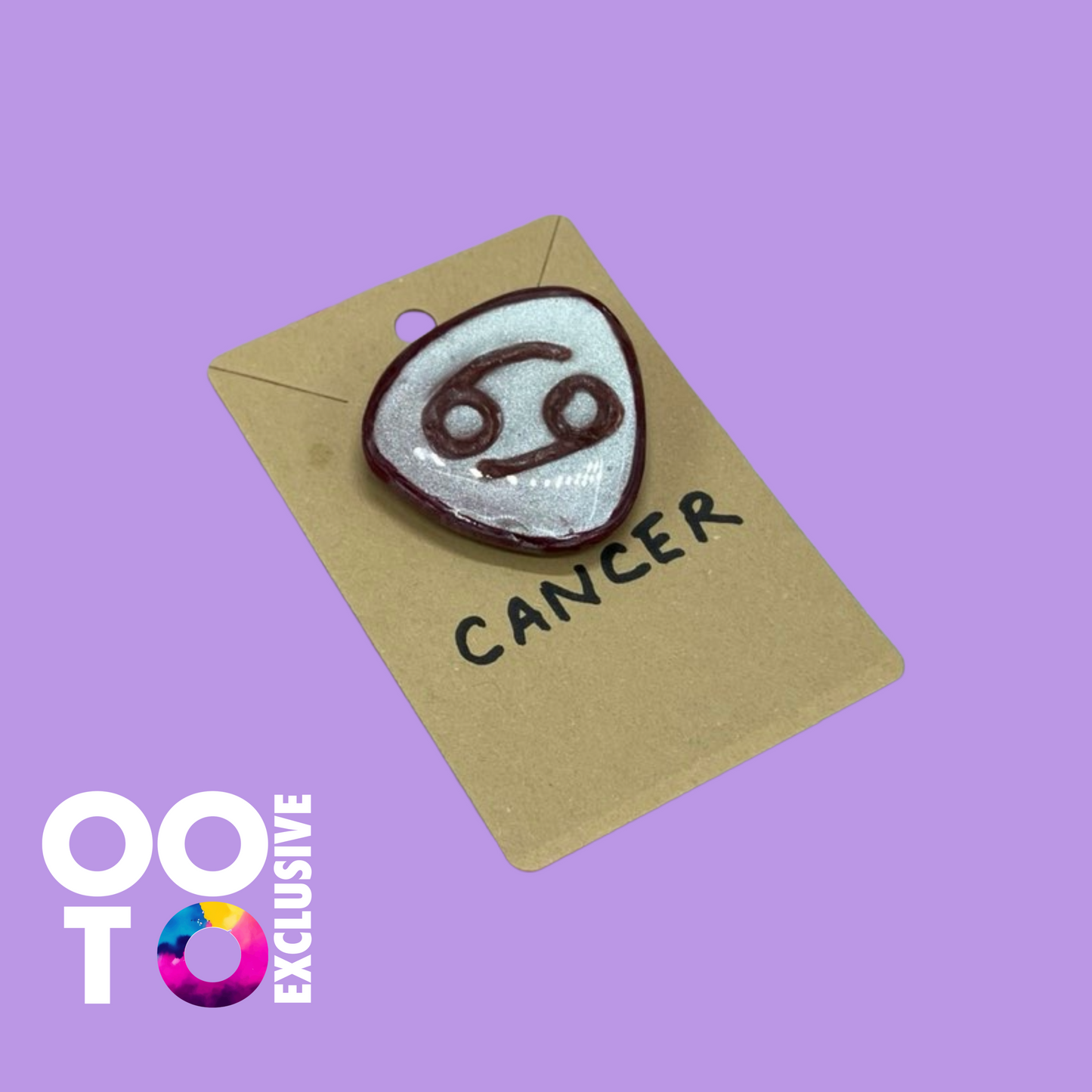 Polymer Clay Zodiac Brooches