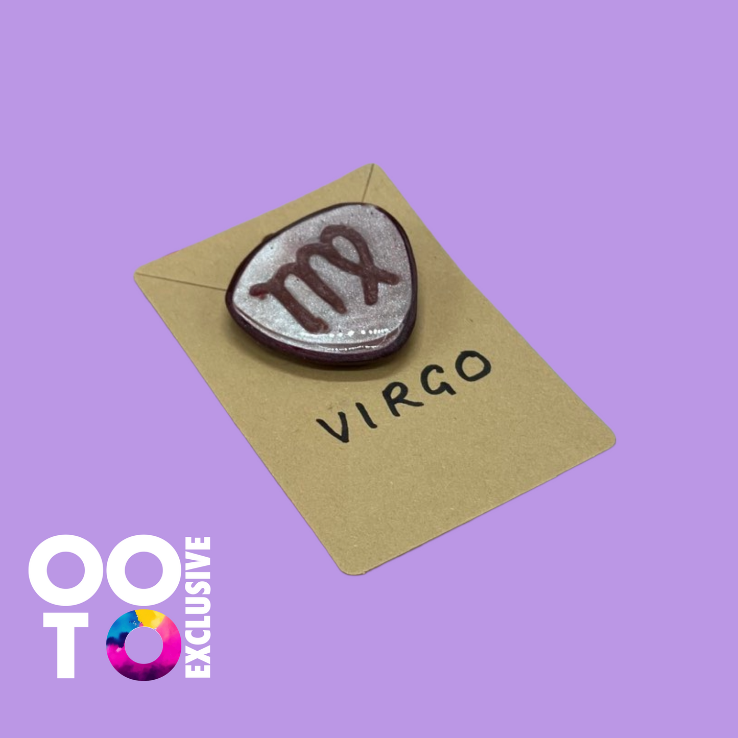 Polymer Clay Zodiac Brooches