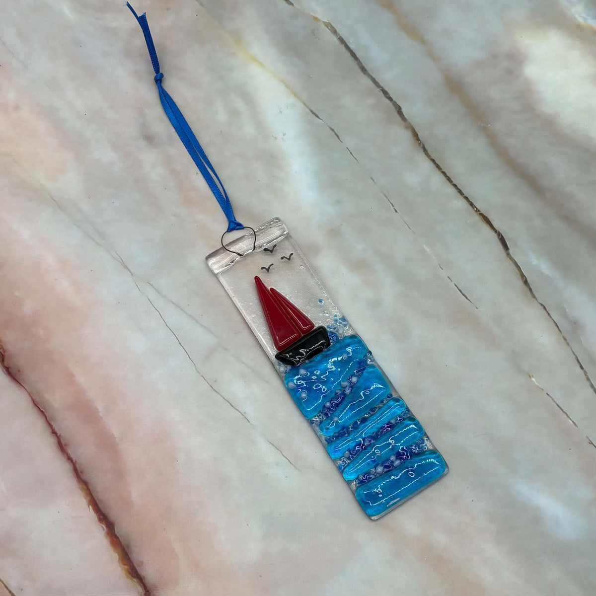 Sailing Boat | Fused Glass | Window Hang