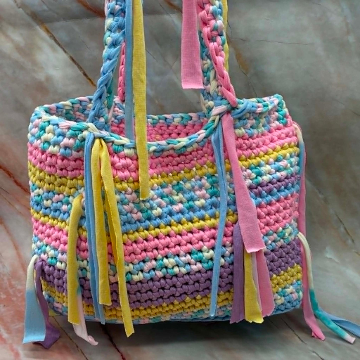 Handmade Beach Bag|  Crochet