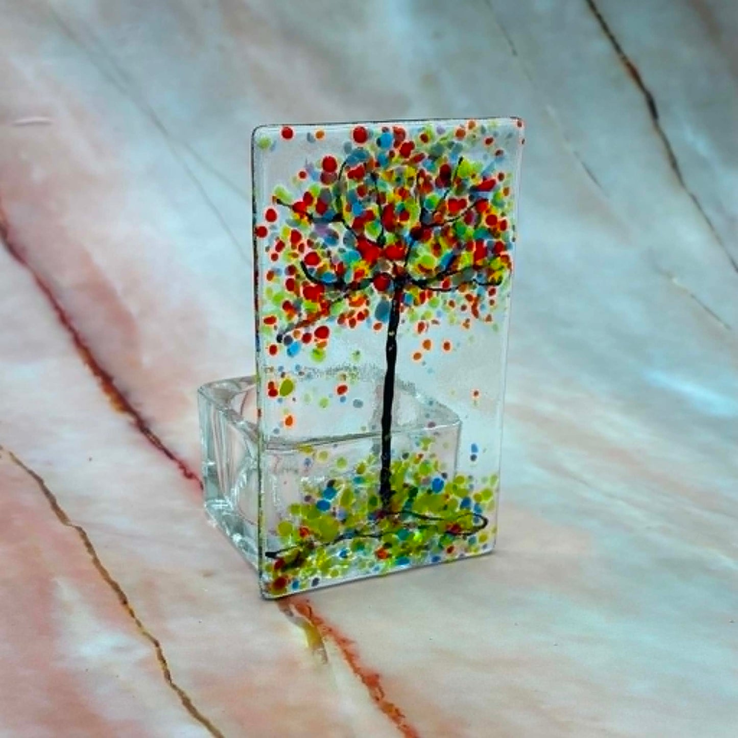 Tree Tealight Holders | Fused Glass | 5 Designs