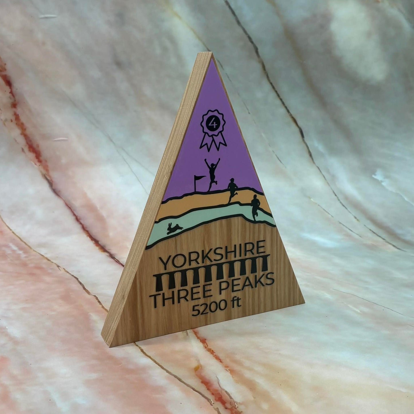 Yorkshire 3 Peaks Peak | Ash Wood & UV DTF Decal