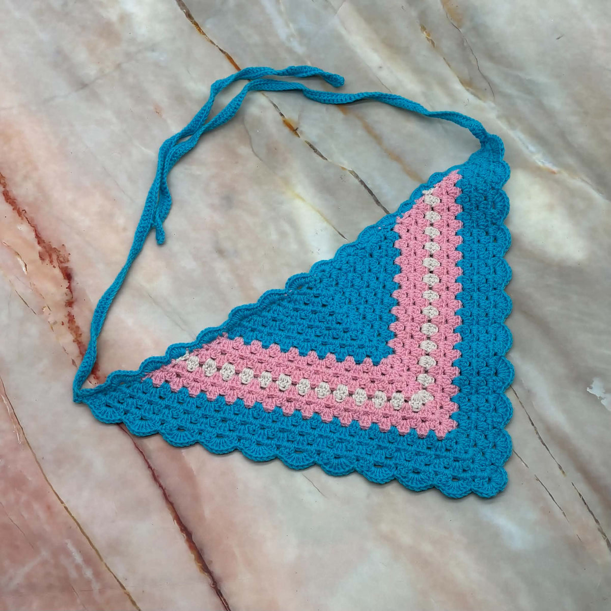 Handmade Pride Hair Bandana | Crochet