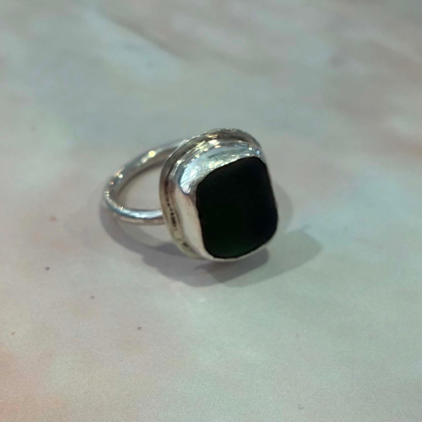 Sea Glass Ring | Silver