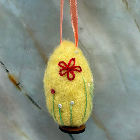 Handmade Hanging Eggs | Easter | Needle Felting