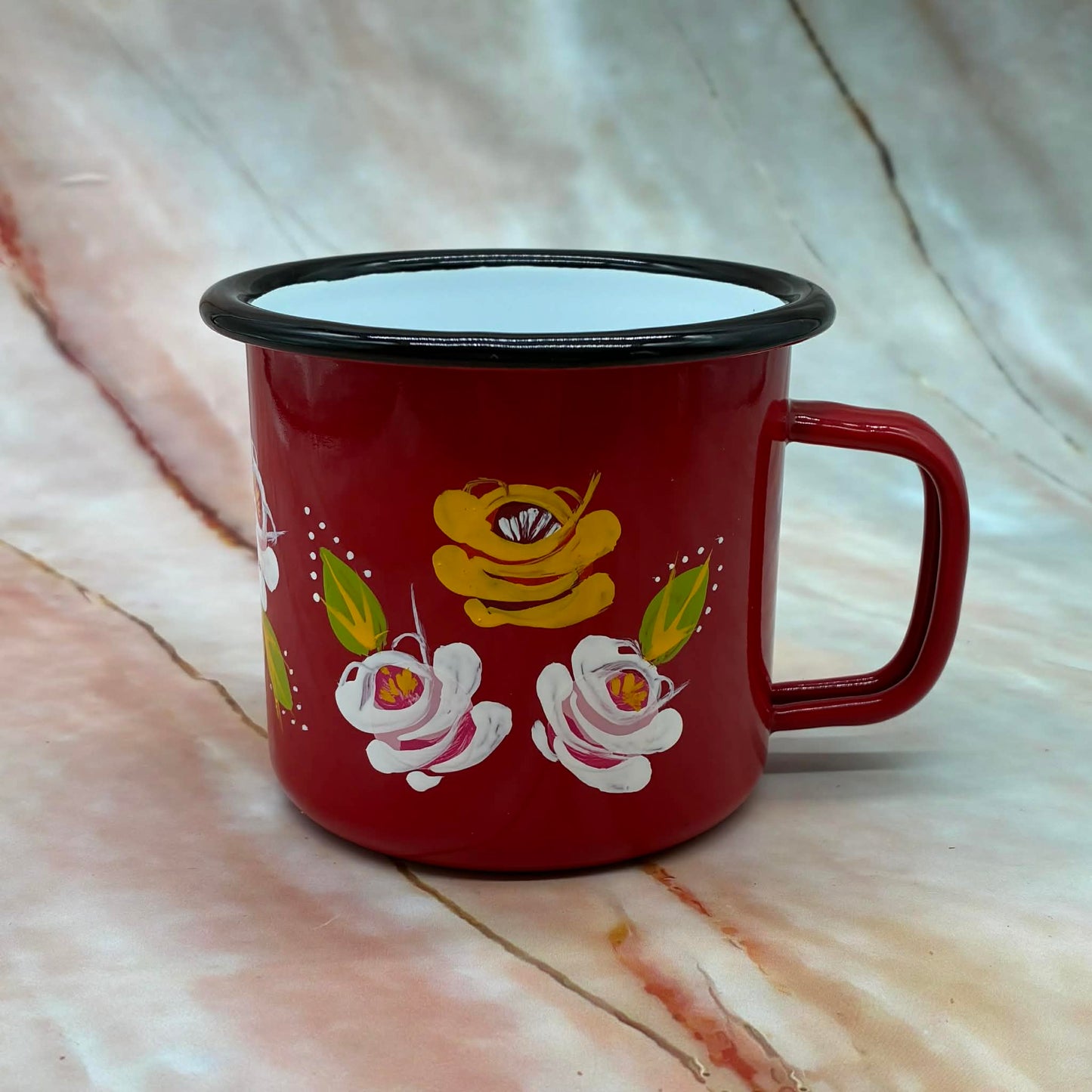 Hand Painted Mugs | Metal & Enamel