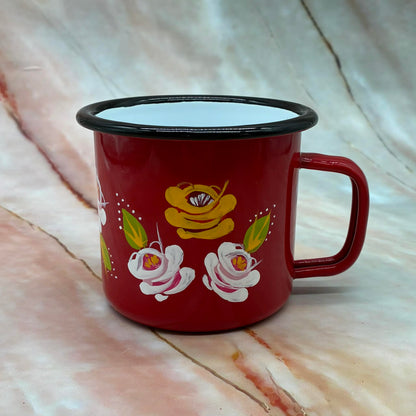 Hand Painted Mugs | Metal & Enamel