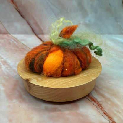 Needle Felted Pumpkin |  Freestanding Decoration