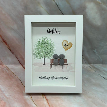 Handmade Framed Pebble Art | Wedding & Anniversaries