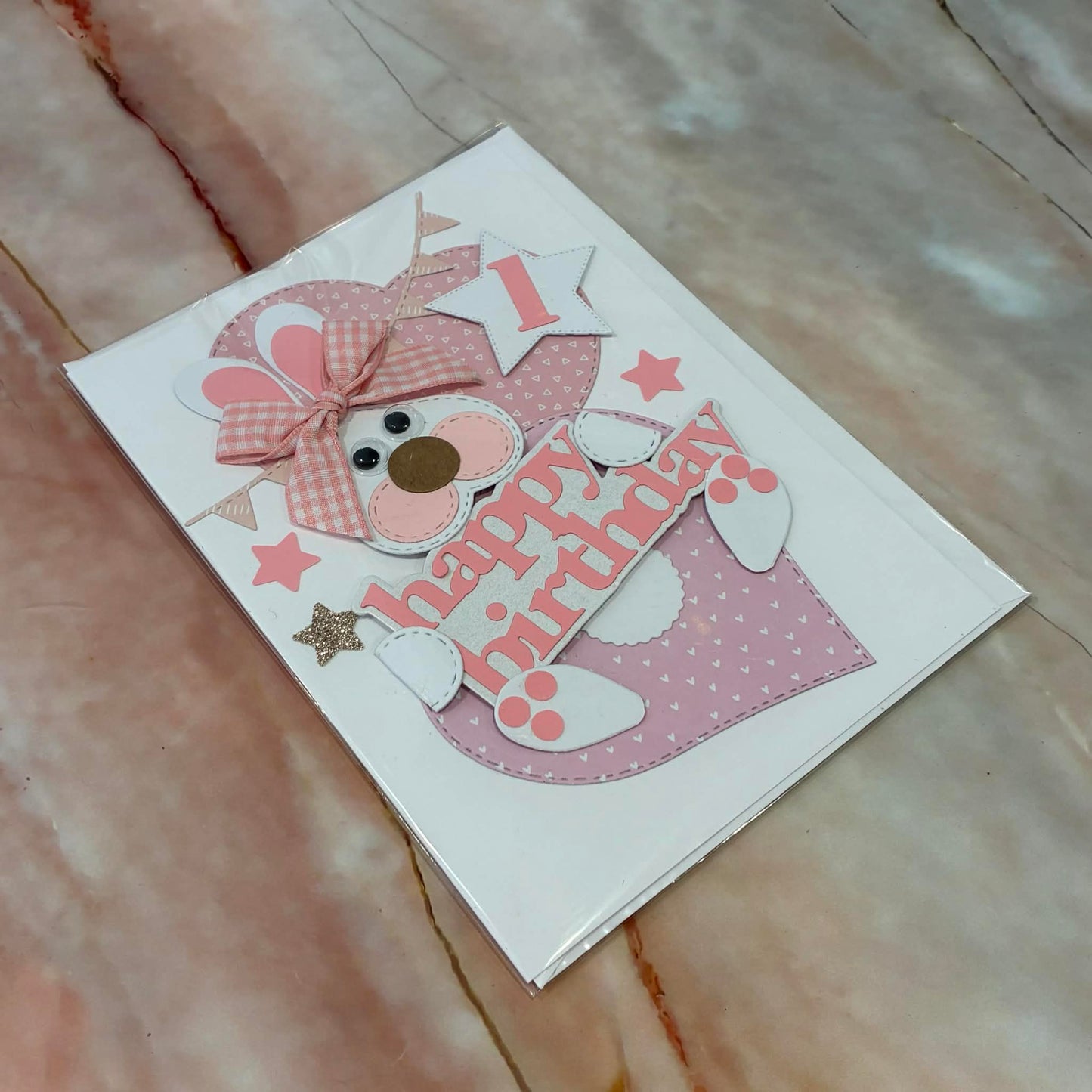 Handmade Baby's 1st Birthday Cards | Choose Your Colour!