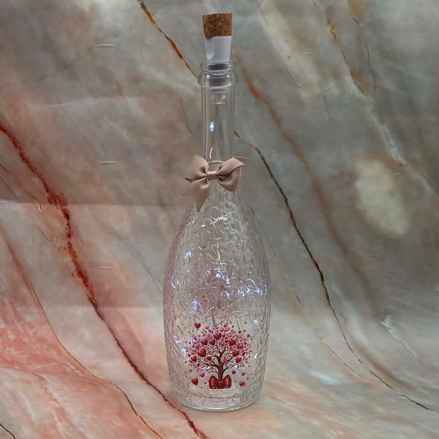 Light Up Bottles | Decoupage | Rechargeable | Various Designs