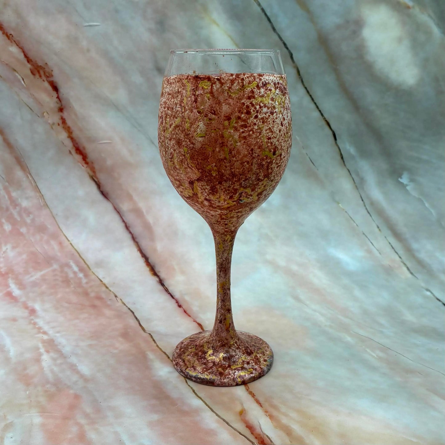 Hand Painted Wine Glasses | Various Colours