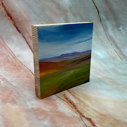 Barden Moor | Original Painting | Acrylic on Wood | 5 x 5 inch
