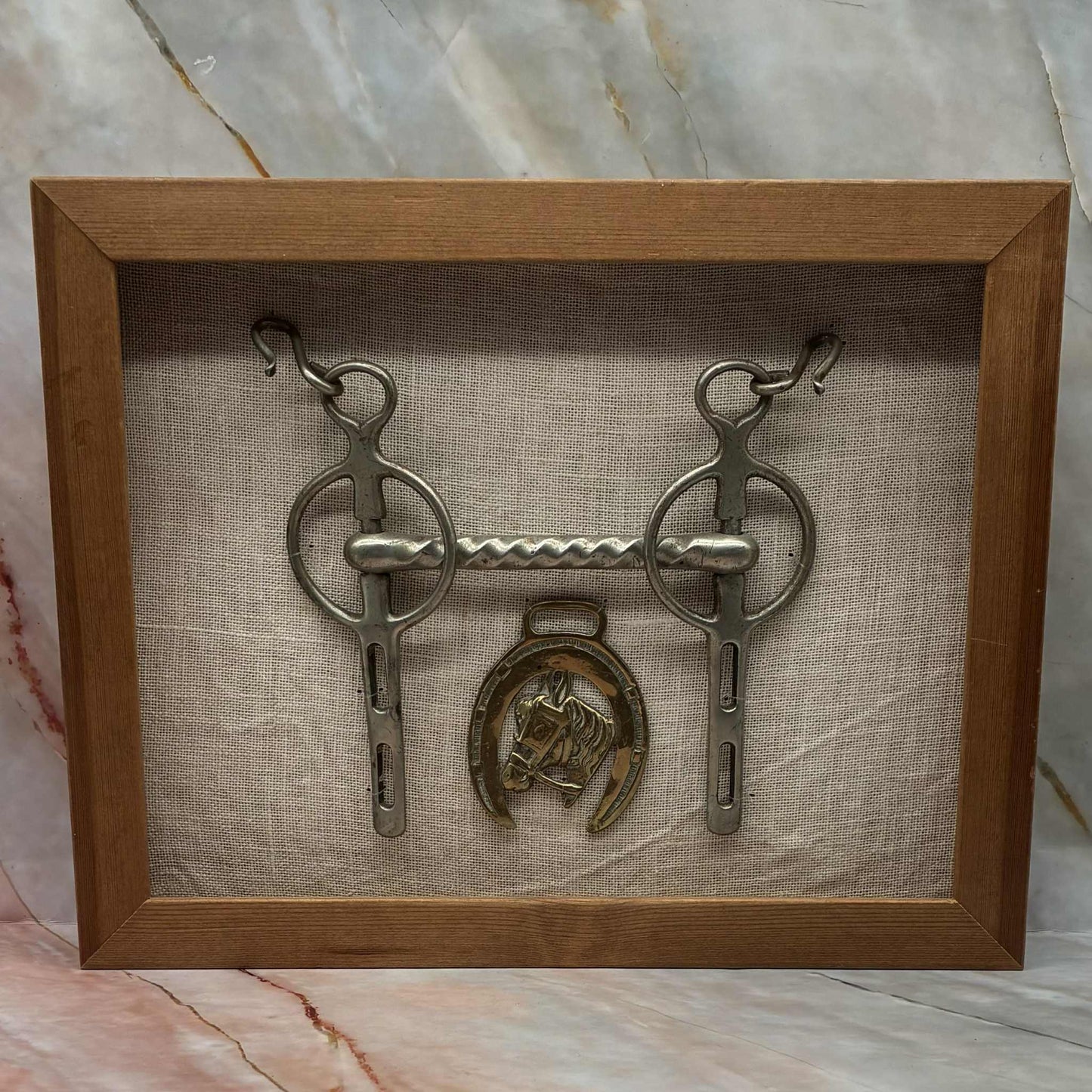 Horse Brass & Bit Picture | Recycled Metal