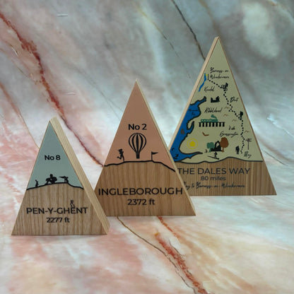 The Yorkshire Peaks Collection | Ash Wood & UV DTF Decal | Various Designs