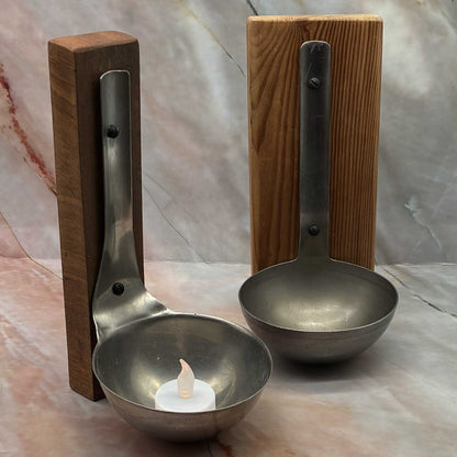 Wall Hanging Ladle Holders | Reclaimed Wood | Recycled Metal