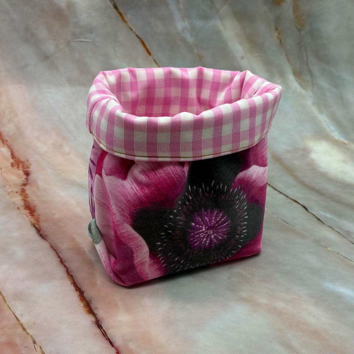 Small Fabric Pots | Lined | Fully Reversible | Various Designs
