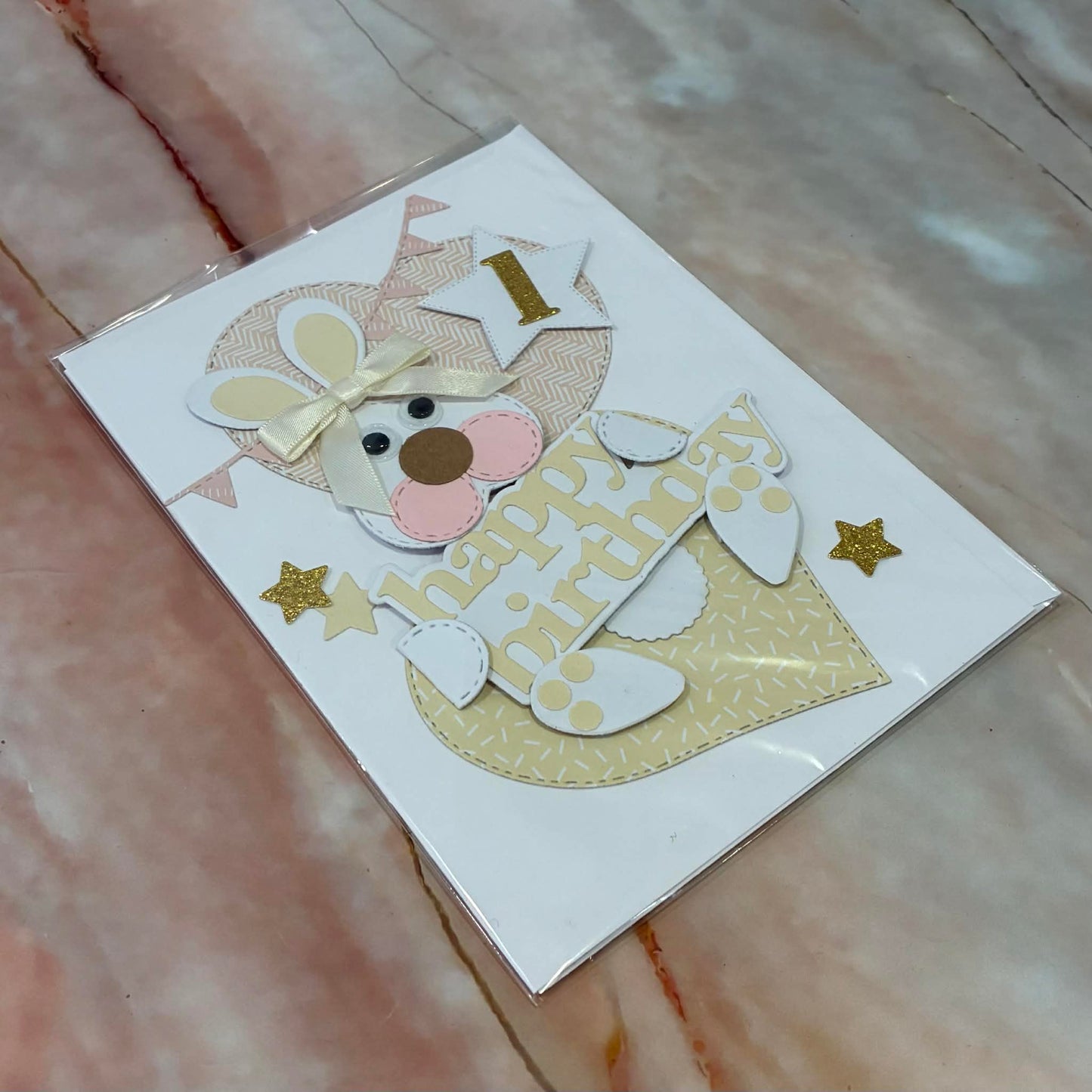Handmade Baby's 1st Birthday Cards | Choose Your Colour!