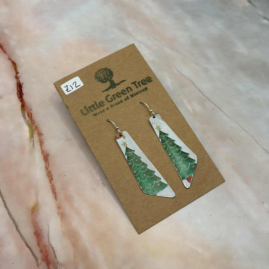 Upcycled Vintage Tin Earrings | The Christmas Collection | Various Designs