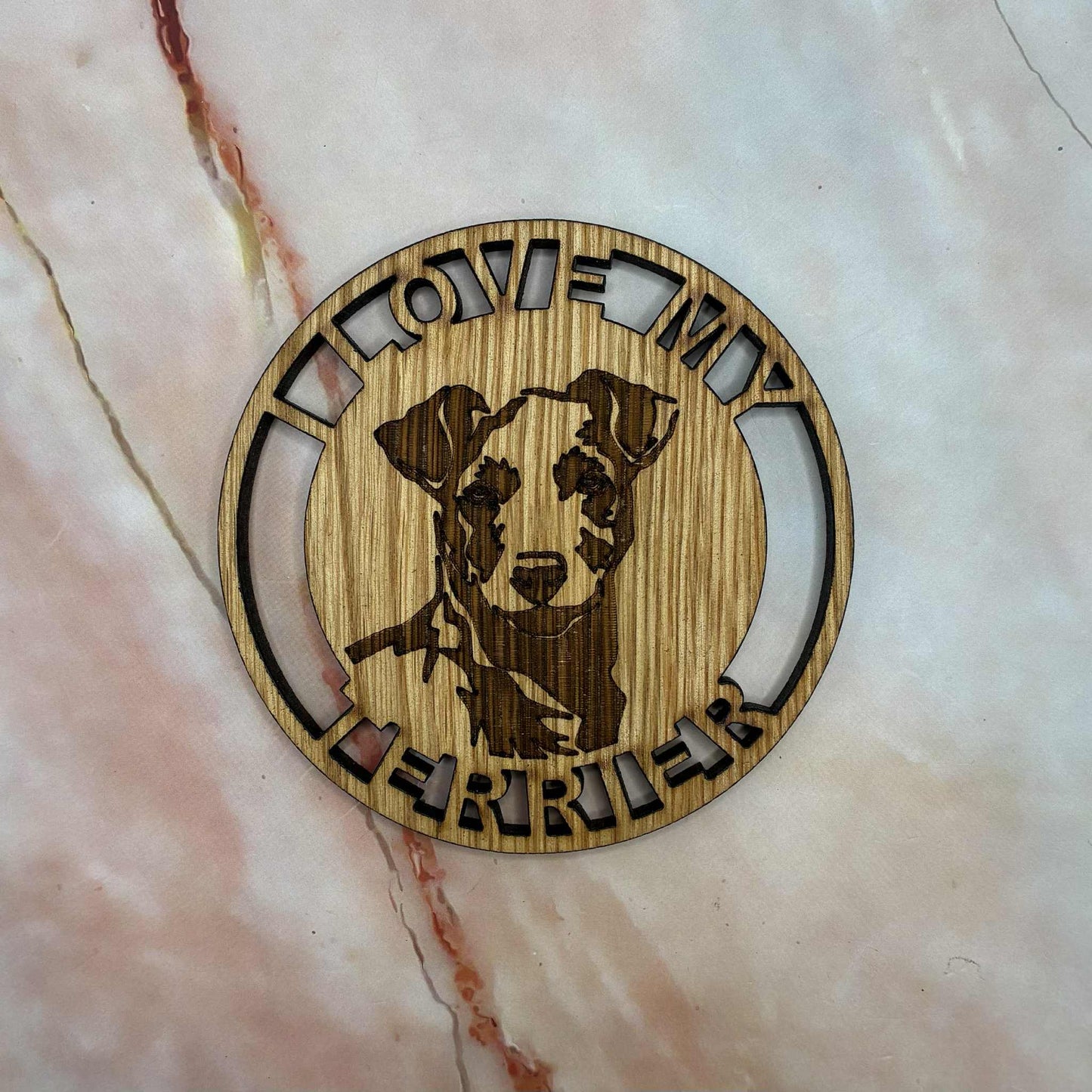 Wooden Dog Coasters | Laser Etched Wood | Various Breeds
