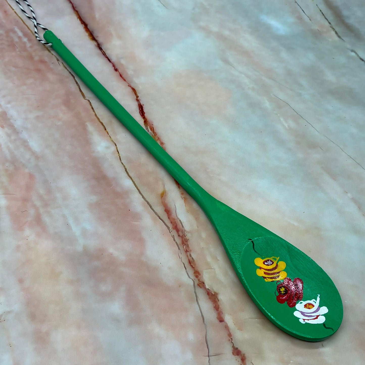 Hand Painted Wooden Spoons | Wood & Enamel | Various Colours
