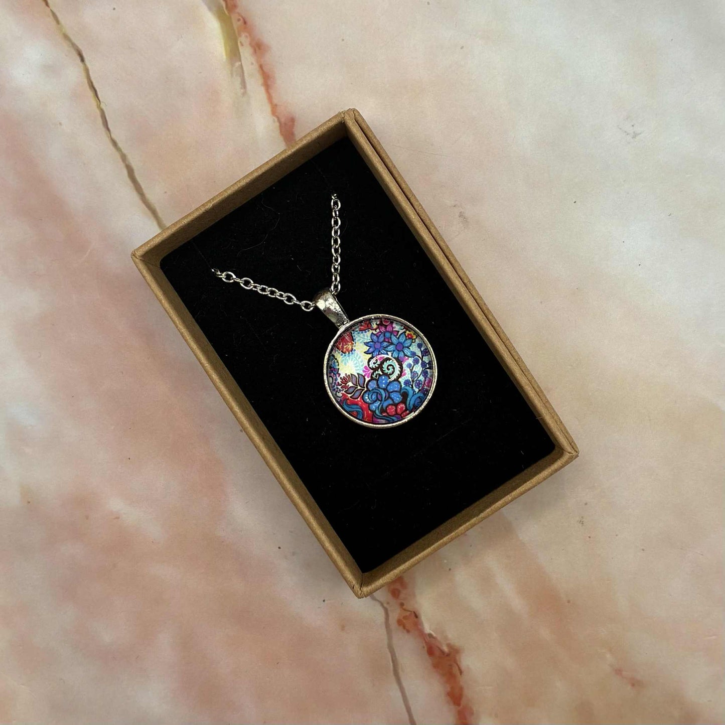 Pendant Necklaces | Glass Cabochon | Various Designs