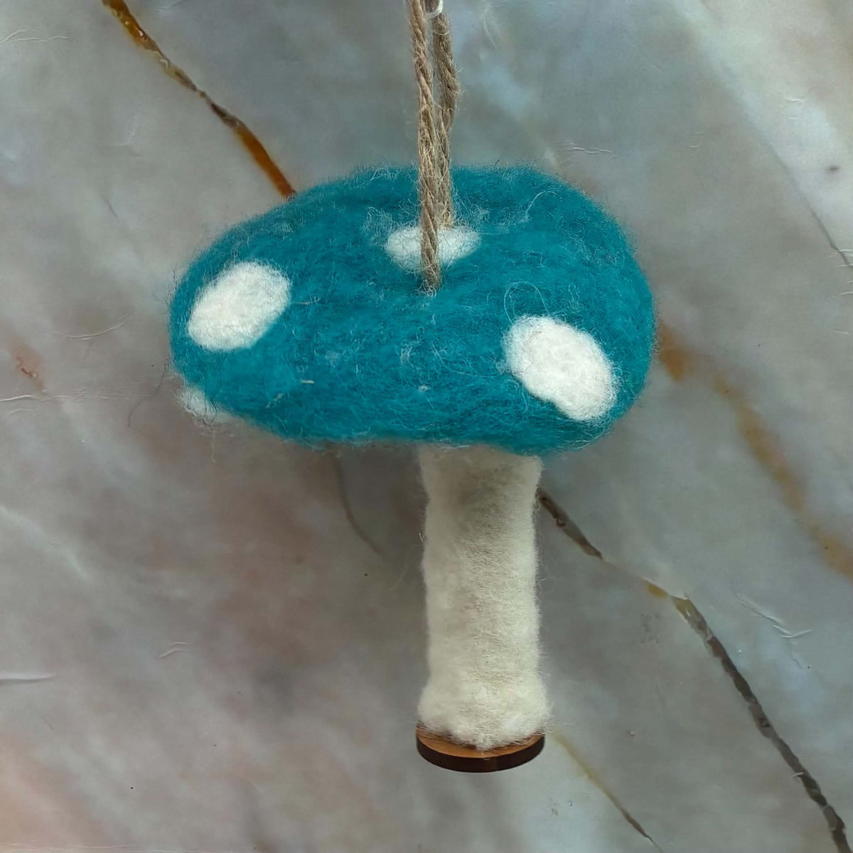 Handmade Hanging Decorations | Needle Felted Animals & Toadstools