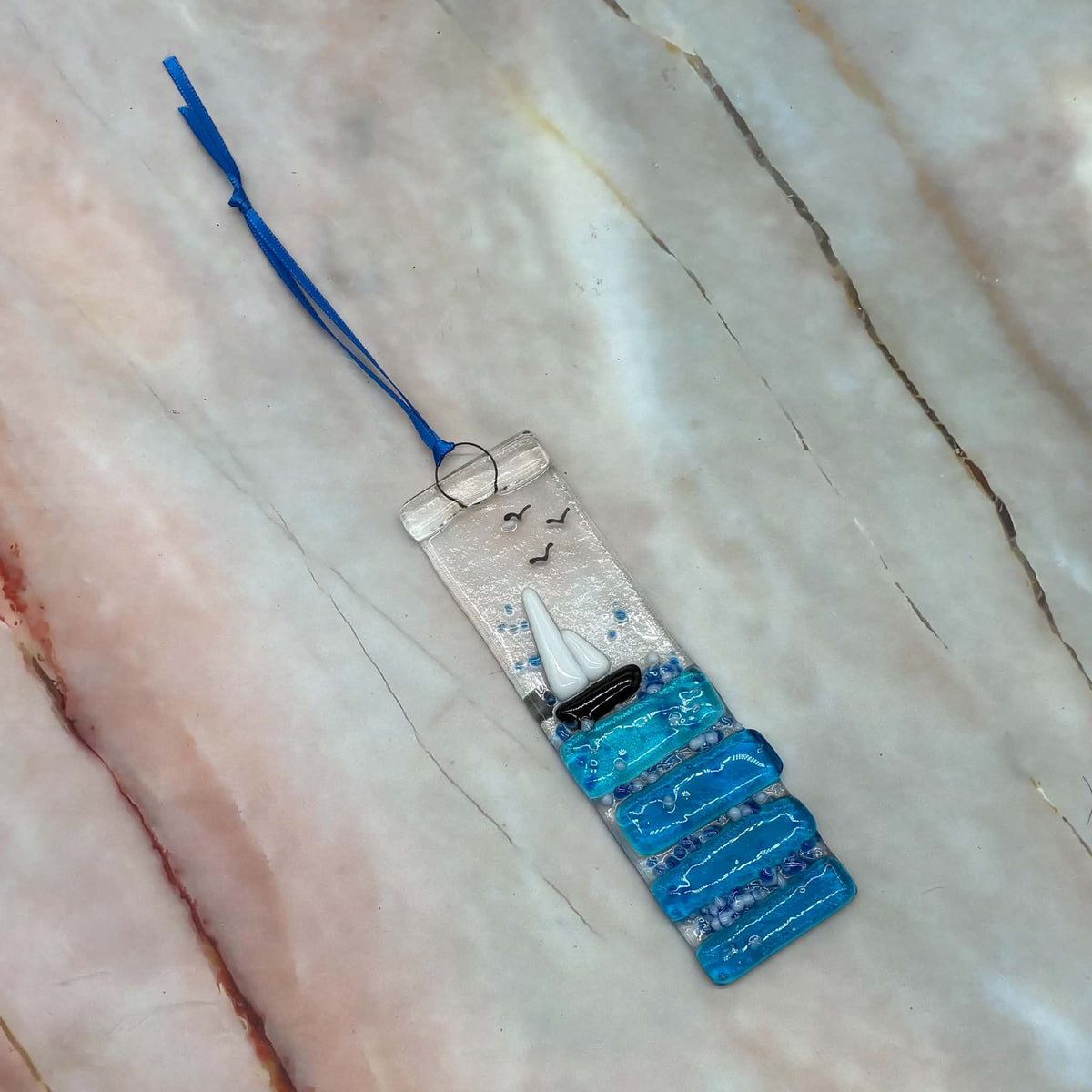 Sailing Boat | Fused Glass | Window Hang