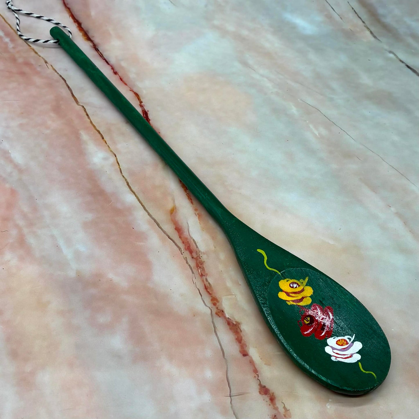 Hand Painted Wooden Spoons | Wood & Enamel | Various Colours