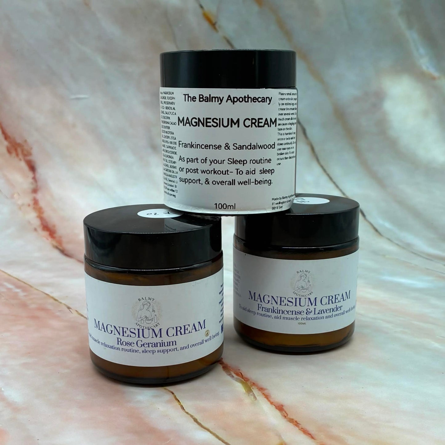 Handmade Magnesium Creams | 100ml |Various Fragrances